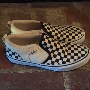 Checkered Vans Slip-on